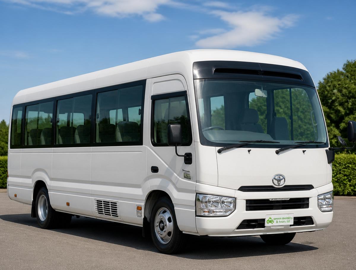 Toyota Coaster Toyota Coaster 28–30 seater bus for corporate and group transport in Kigali, Rwanda