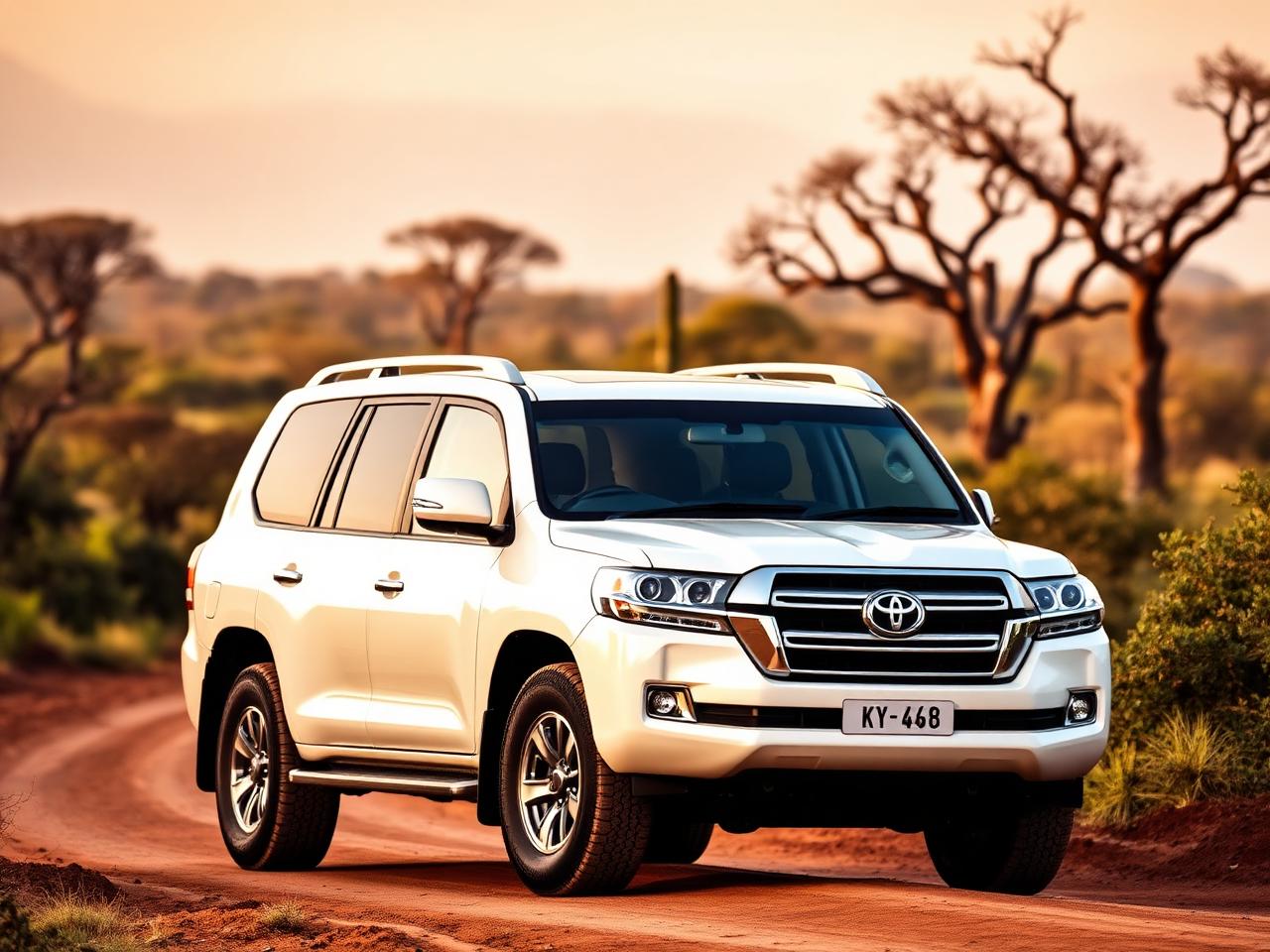 Land Cruiser Eco Diesel Toyota Land Cruiser eco diesel 4x4 for safari hire in Rwanda — 7-seater rugged SUV